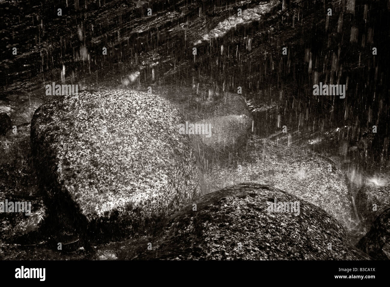 Rocks in a stream near Mendenhall Glacier near Juneau in Alaska Stock ...