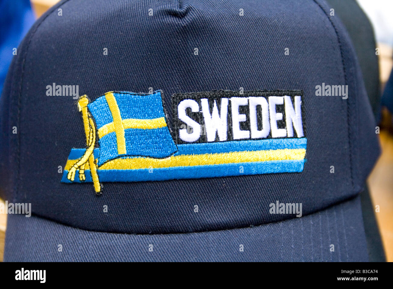 Baseball cap with flag of Sweden. Svenskarnas Dag Swedish Heritage Day