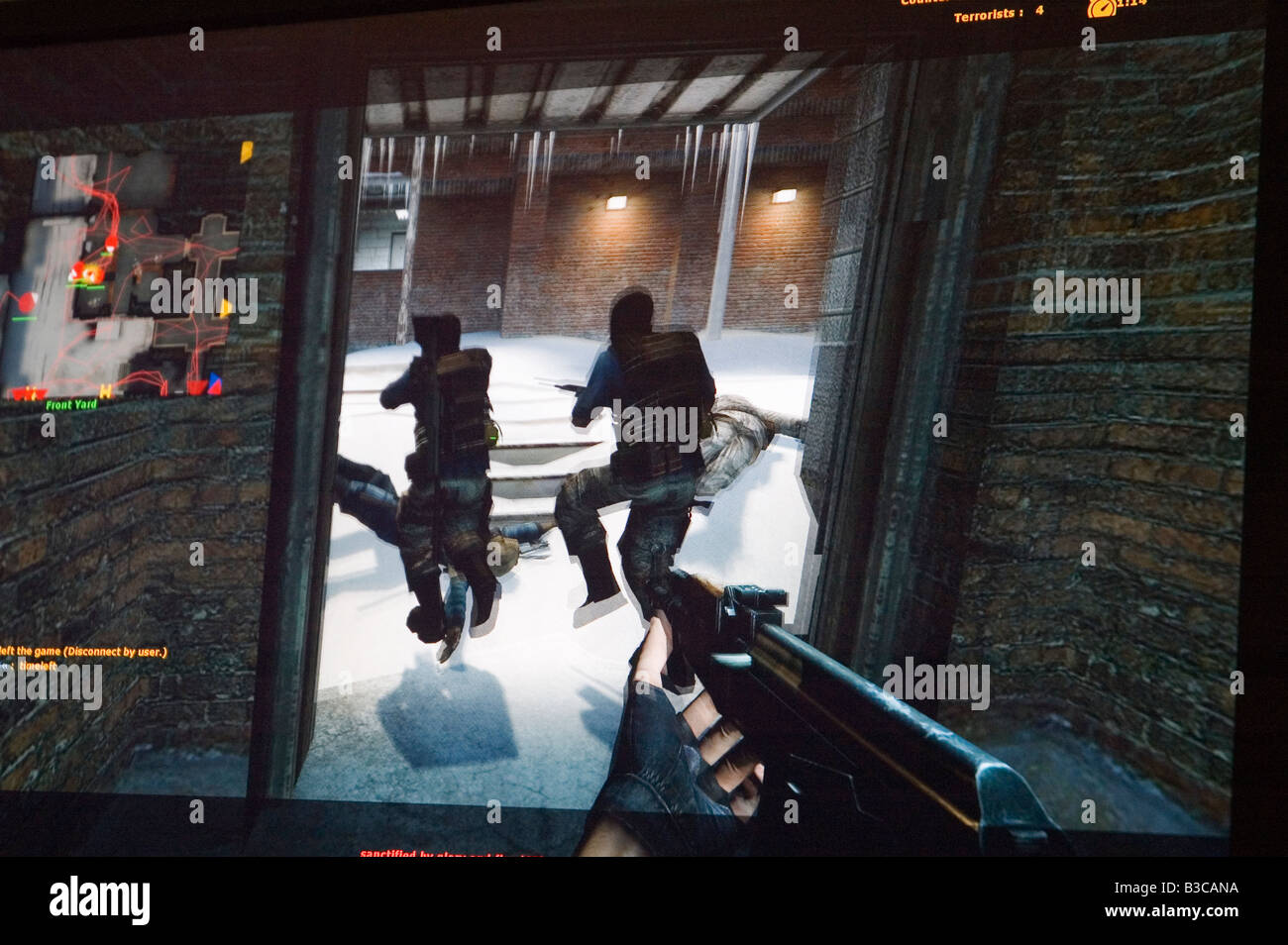 first person shooter computer game Stock Photo - Alamy