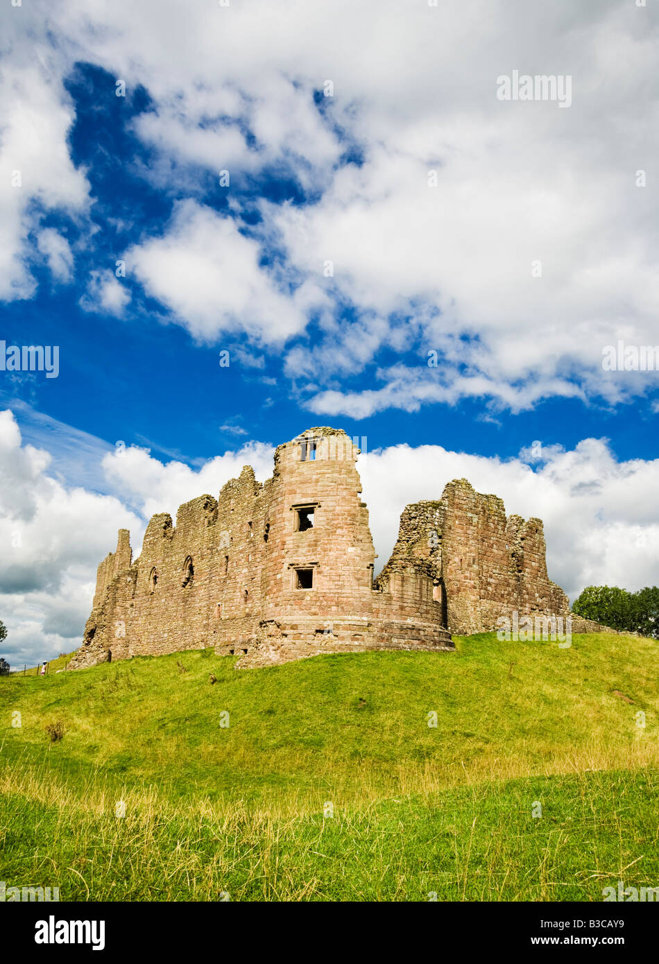 Ruins of Brough Castle in Cumbria England UK Stock Photo