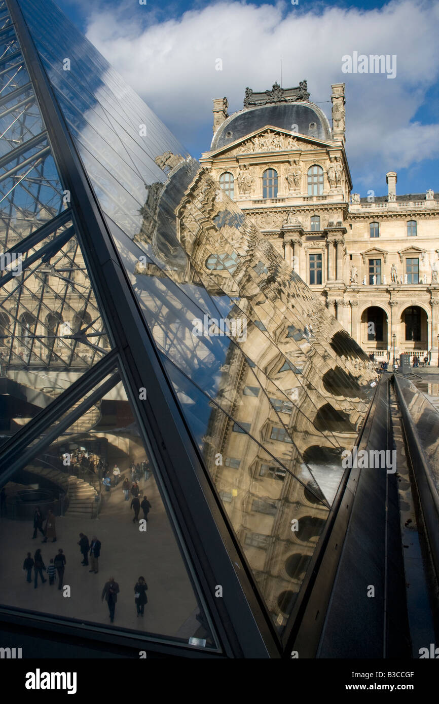 The Louvre Paris France Stock Photo