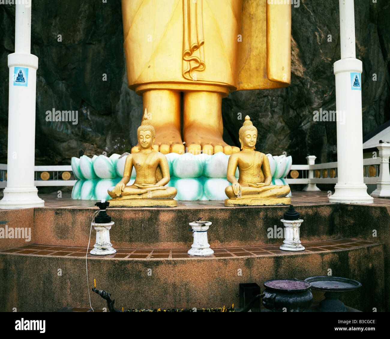 Buddhas at Khao Takiab Stock Photo