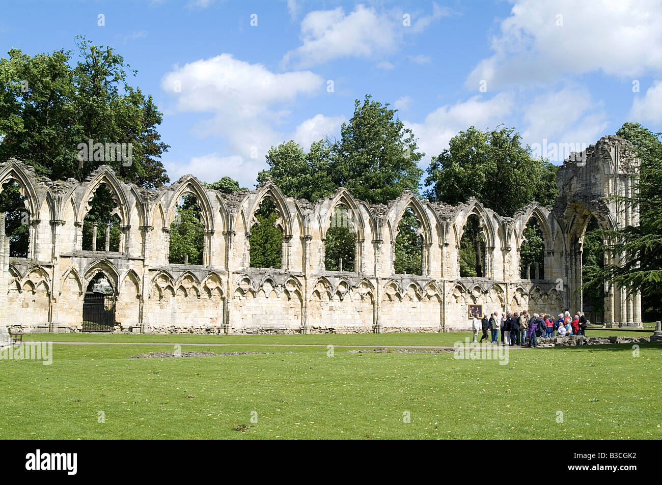 St Mary's Abbey museum gardens york north yorkshire gb tourist attraction attractions tourism visitors Stock Photo