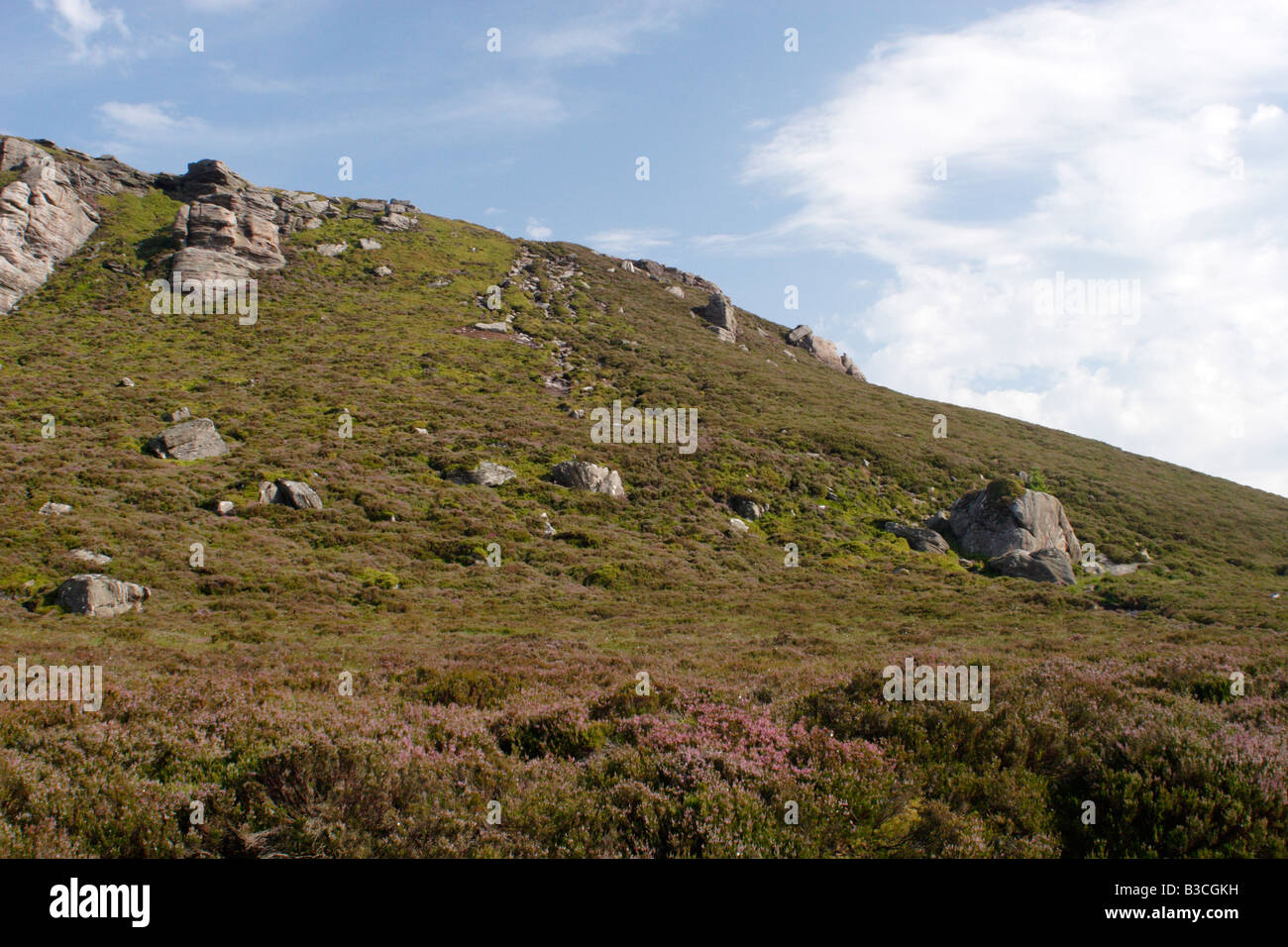 View on the Simonside Ridge walk, Northumberland, UK Stock Photo
