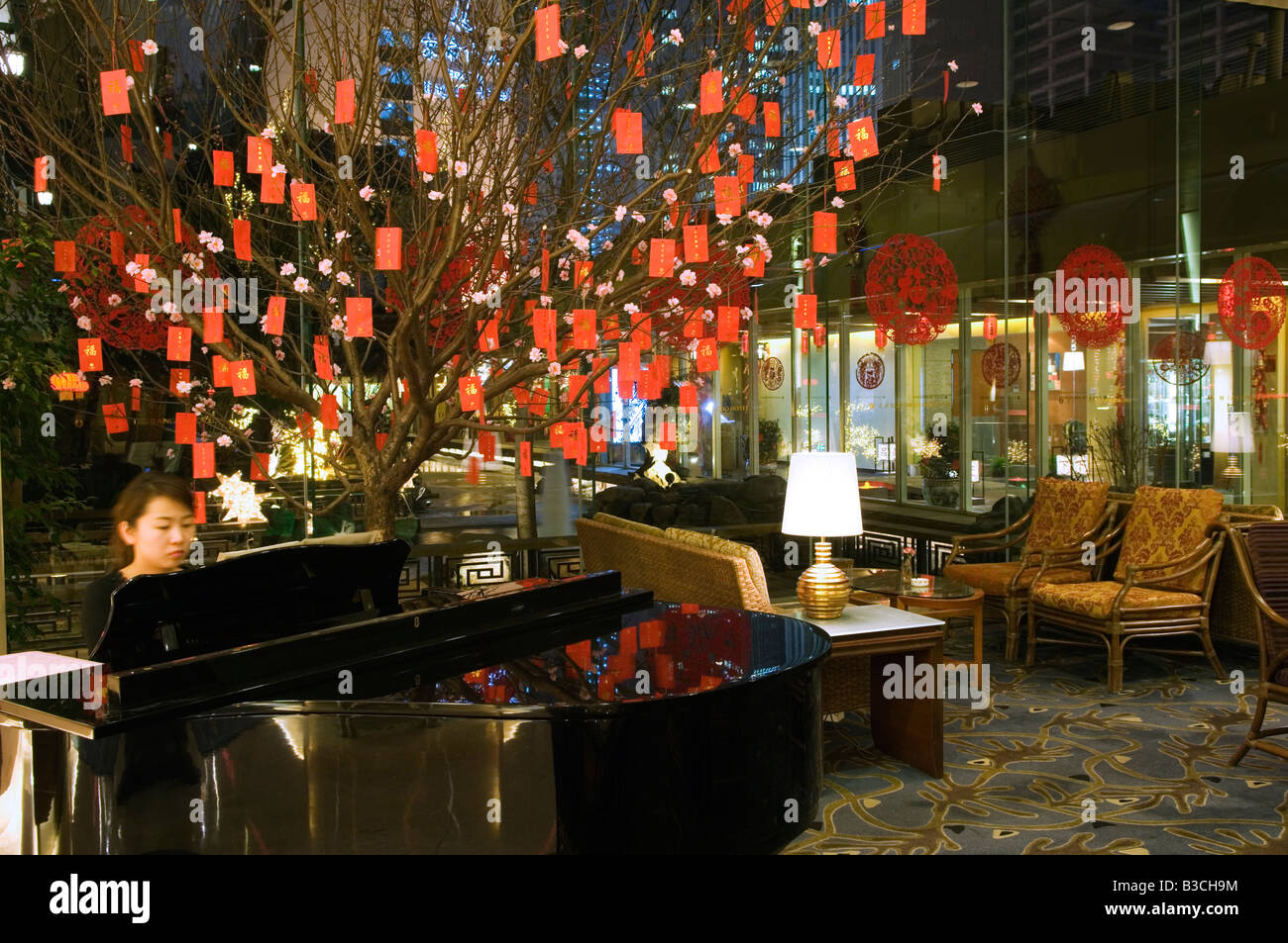 Chinese New Year decoration that sat in the lobby of an office