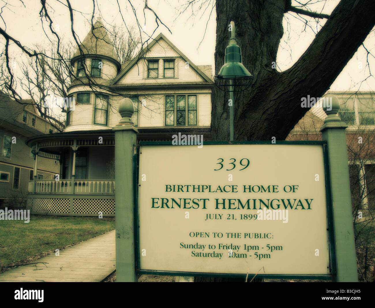 Ernest Hemingway birthplace home. Oak Park. Cook County. Illinois. USA Stock Photo