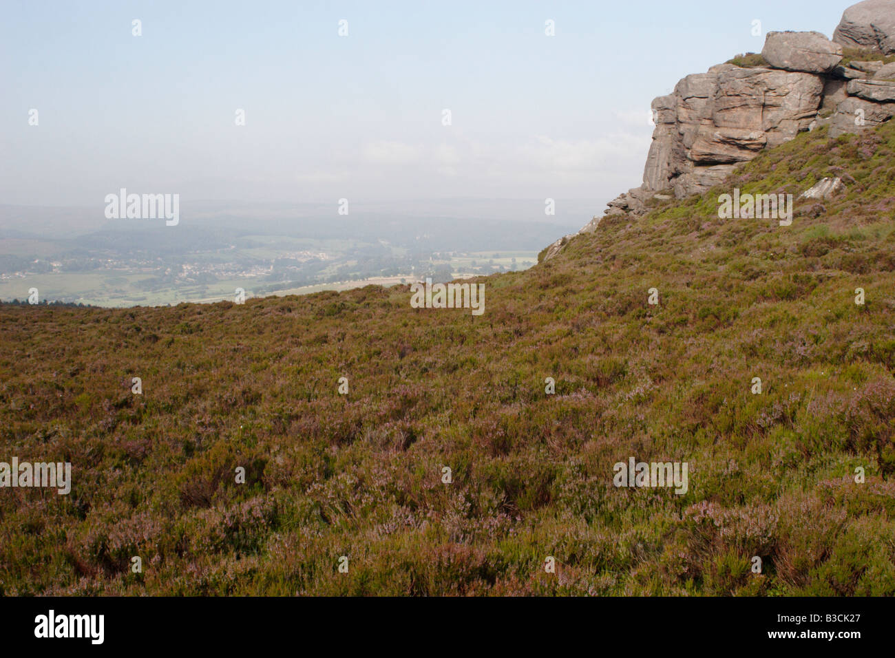 Simonside ridge walk, Northumberland National Park, UK Stock Photo
