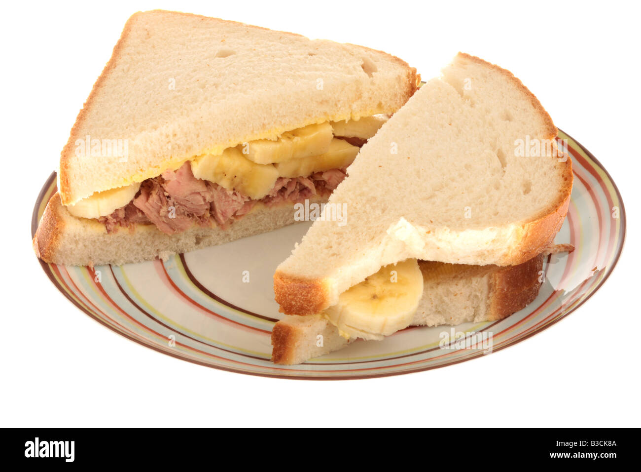 Tuna And Banana Sandwich Stock Photo Alamy