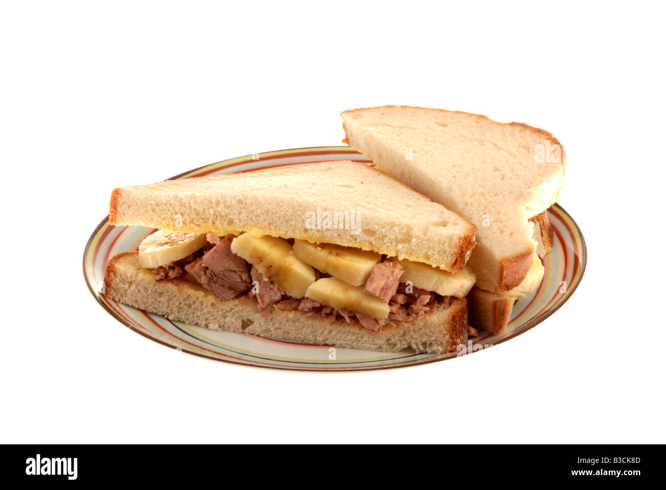 Tuna And Banana Sandwich Stock Photo Alamy
