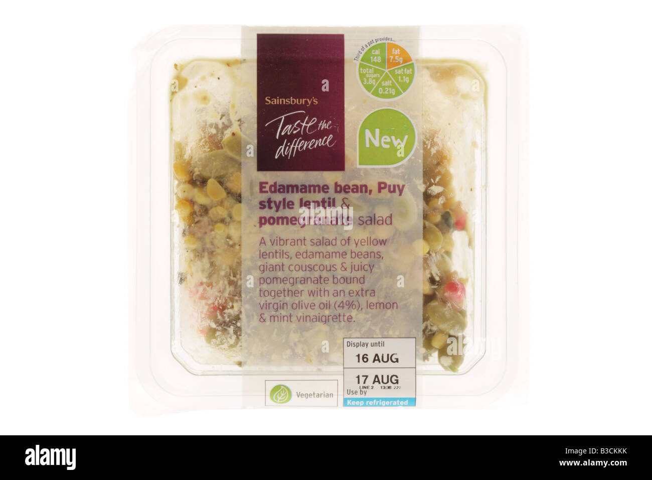 Lentil Edamame and Pomegranate Salad Stock Photo Alamy