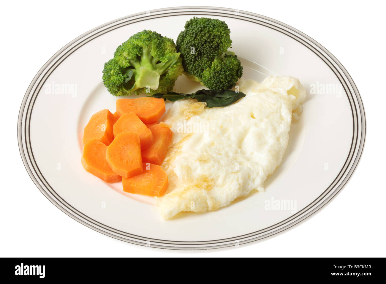 Egg White Omelette with Vegetables Stock Photo Alamy