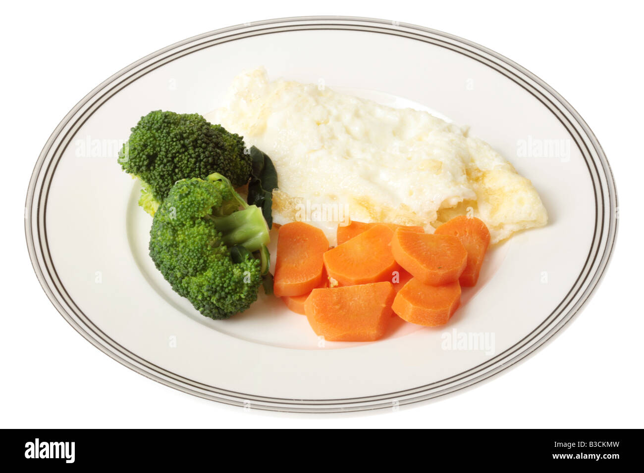 Egg White Omelette with Vegetables Stock Photo Alamy