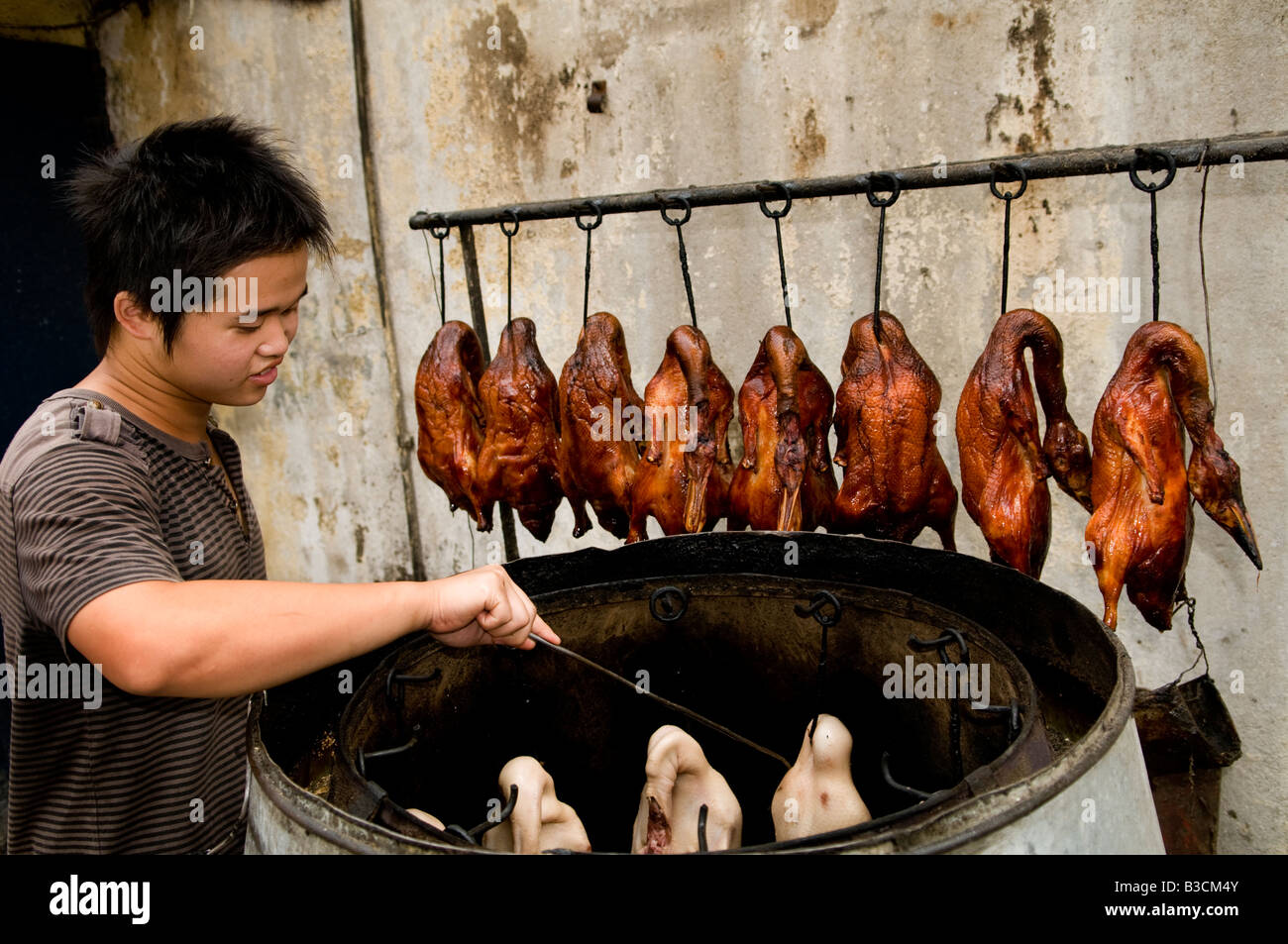 Roasted Ducks grilled in Chinese style Stock Photo Alamy