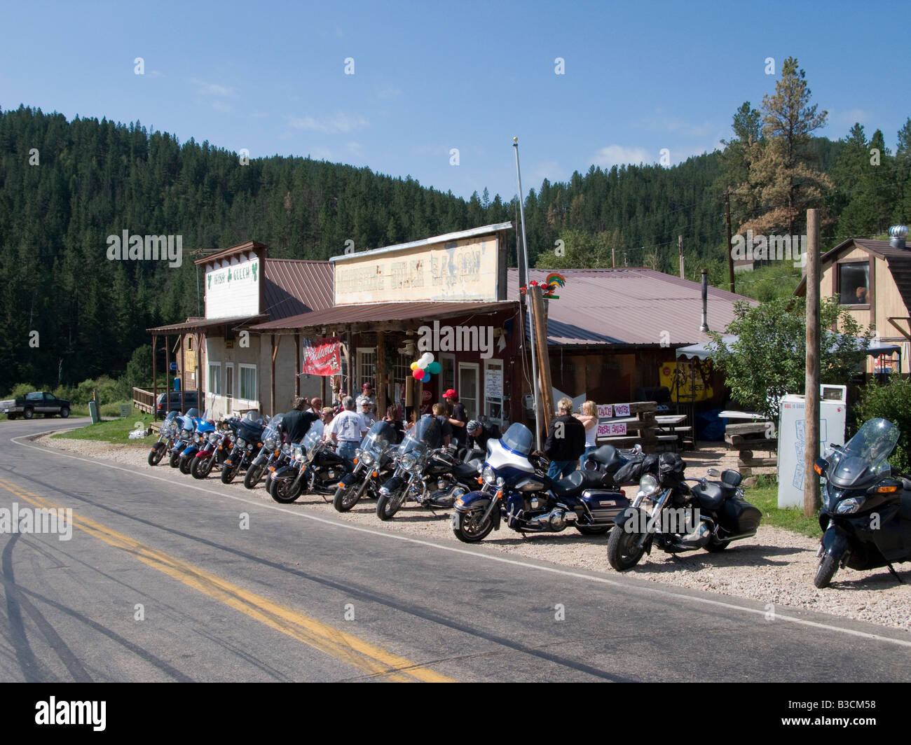 Rochford South Dakota United States a popular destination for bikers
