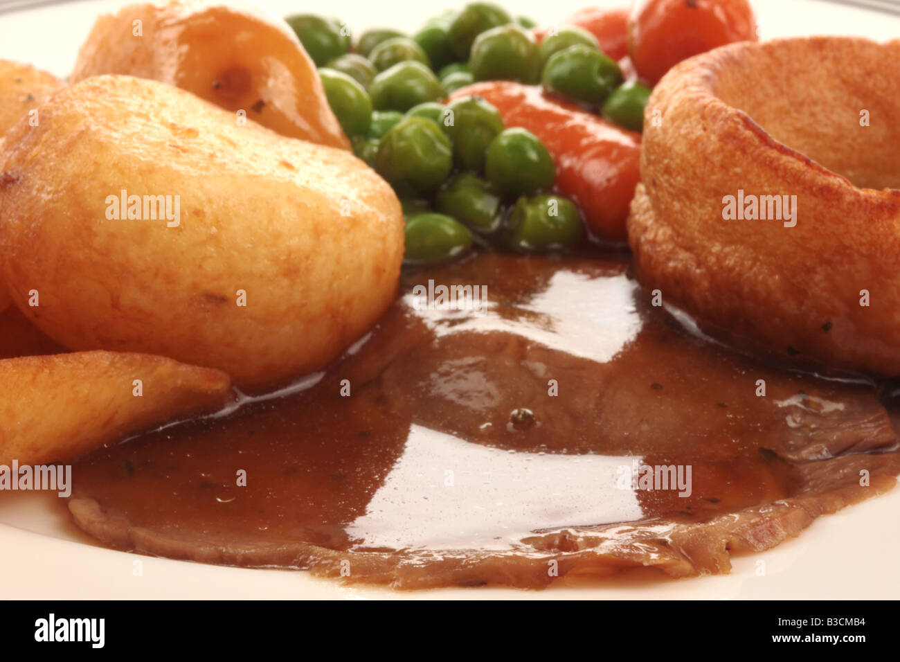 Roast Lamb Dinner Stock Photo - Alamy