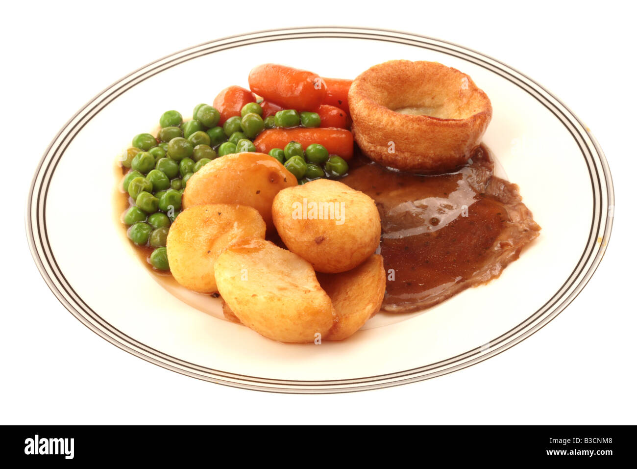 Roast Lamb Dinner Stock Photo - Alamy