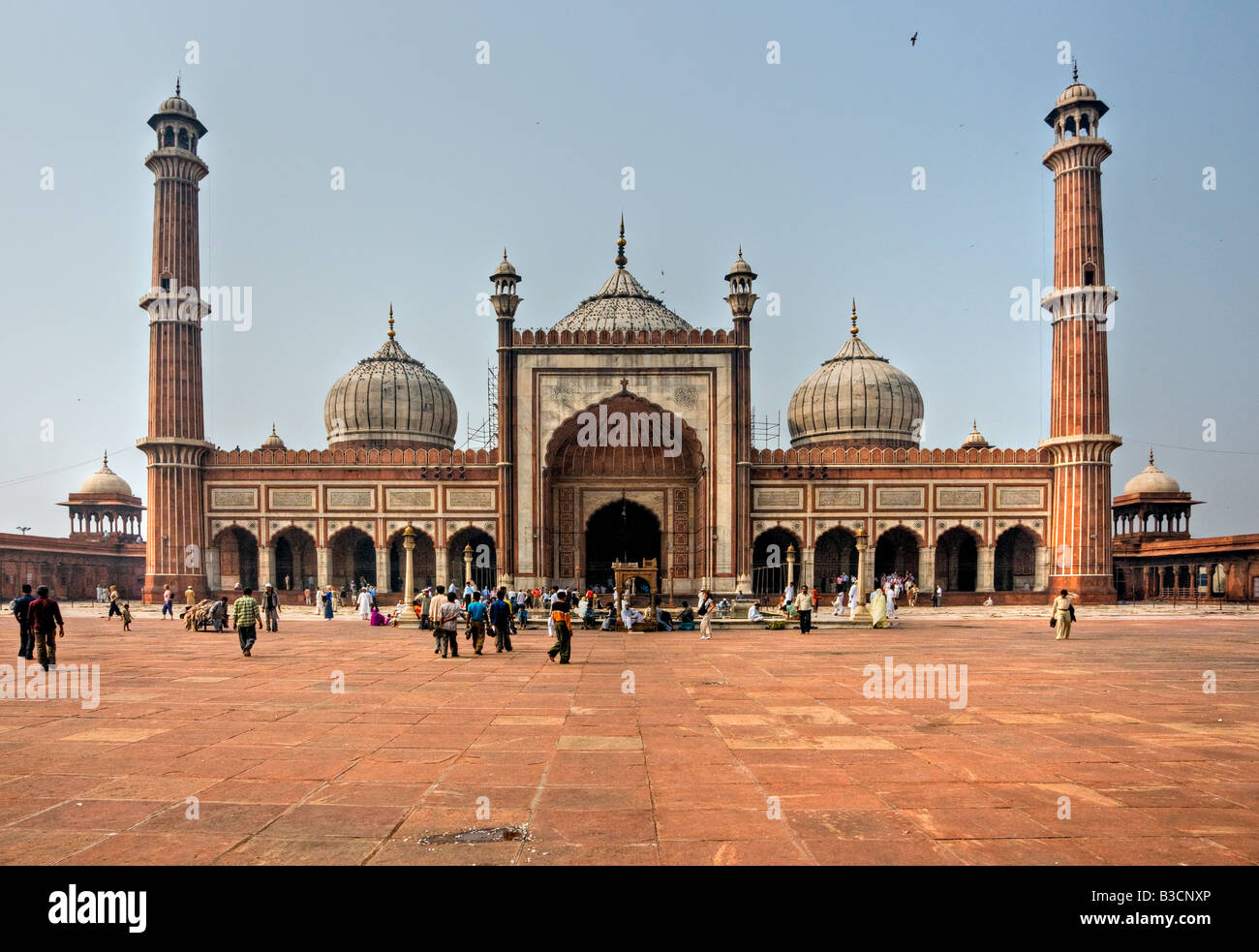 Jama Masjid Mosque old Delhi India Stock Photo