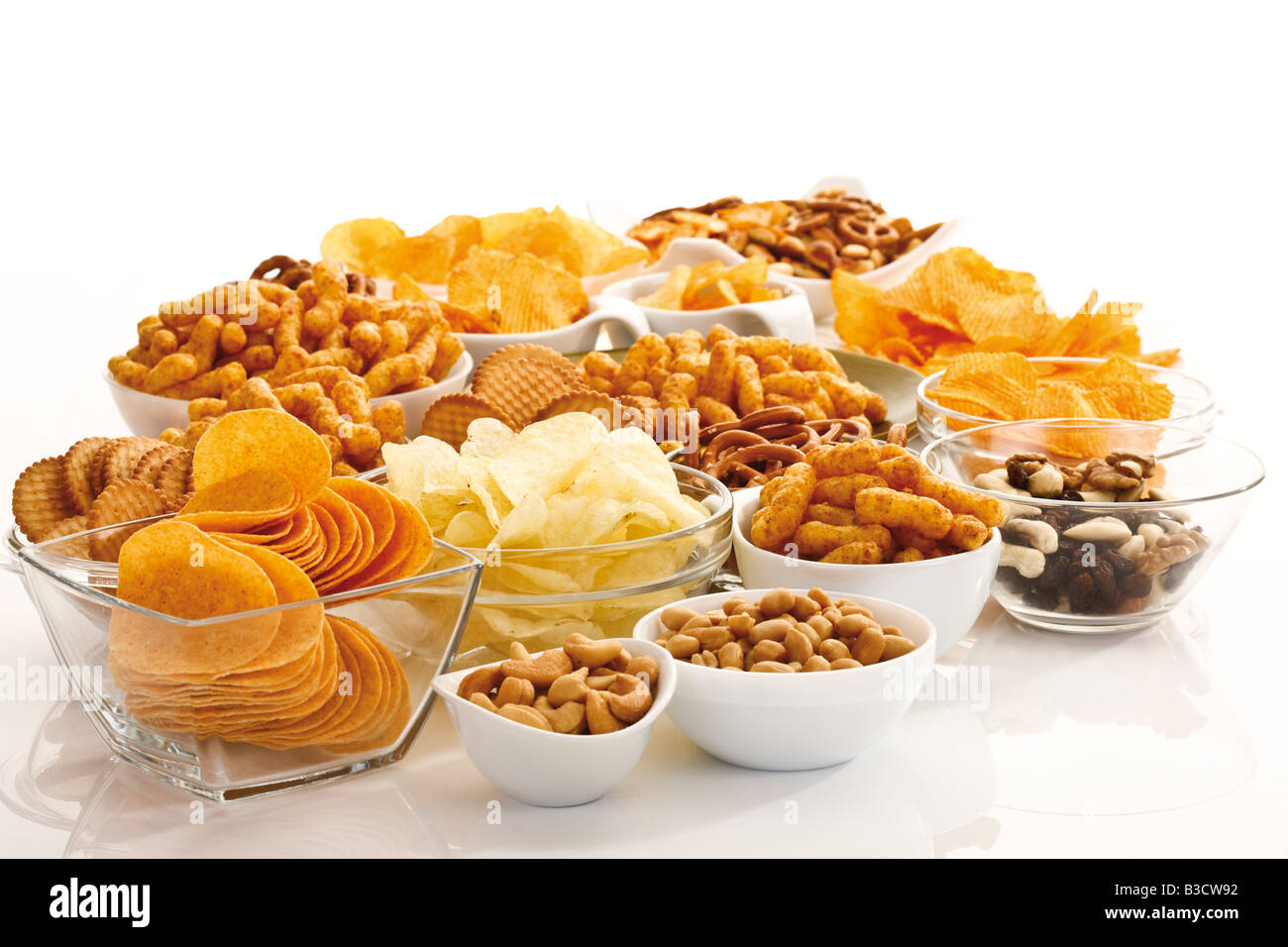 assorted-snacks-in-glass-bowls-stock-photo-alamy