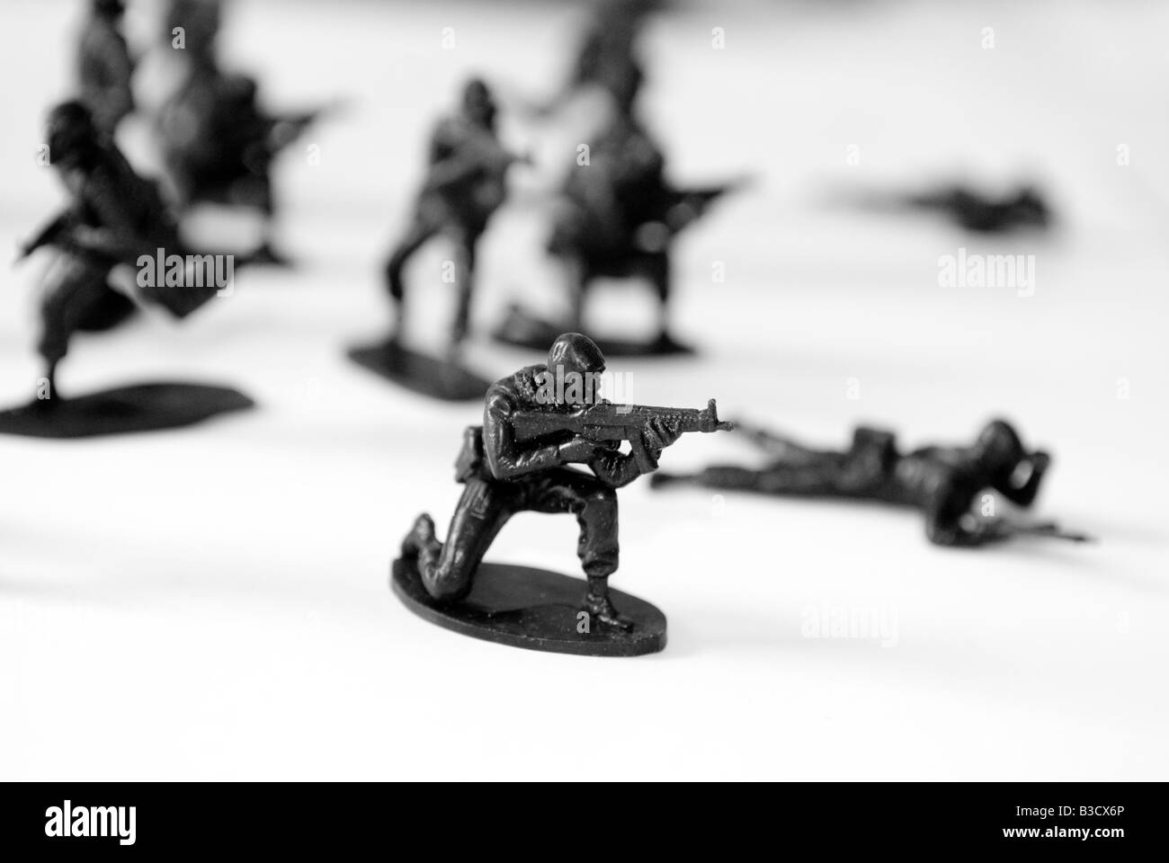 SAS toy plastic soldiers Stock Photo