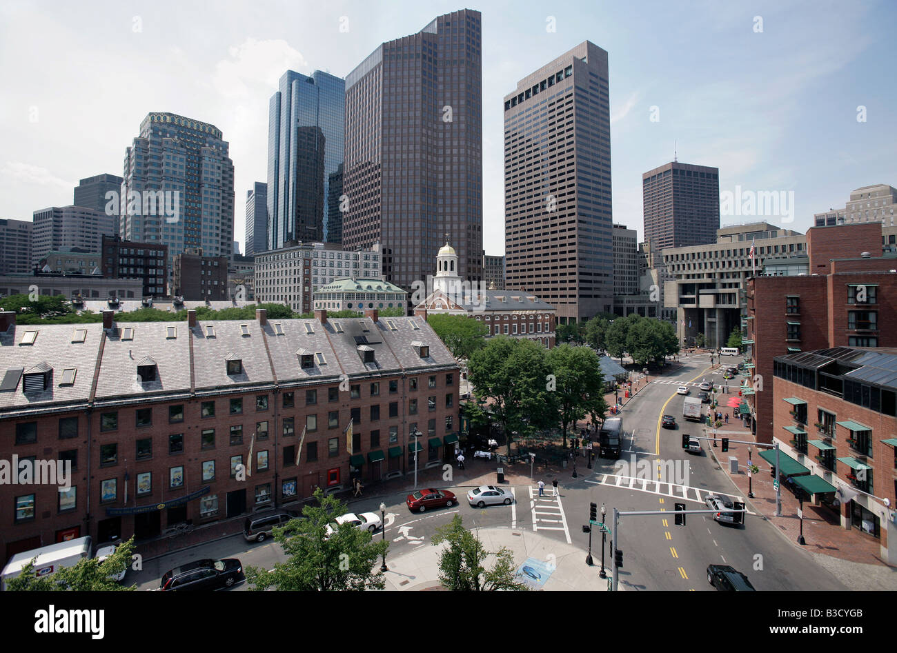 Faneuil Hall, Quincy Market Stock Photo - Alamy