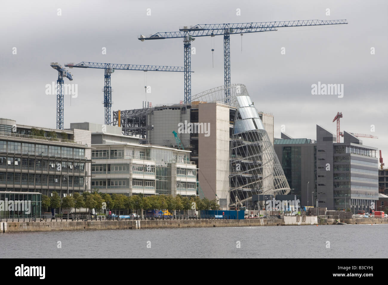 The new Convention Centre Dublin Dublin new city quarter construction