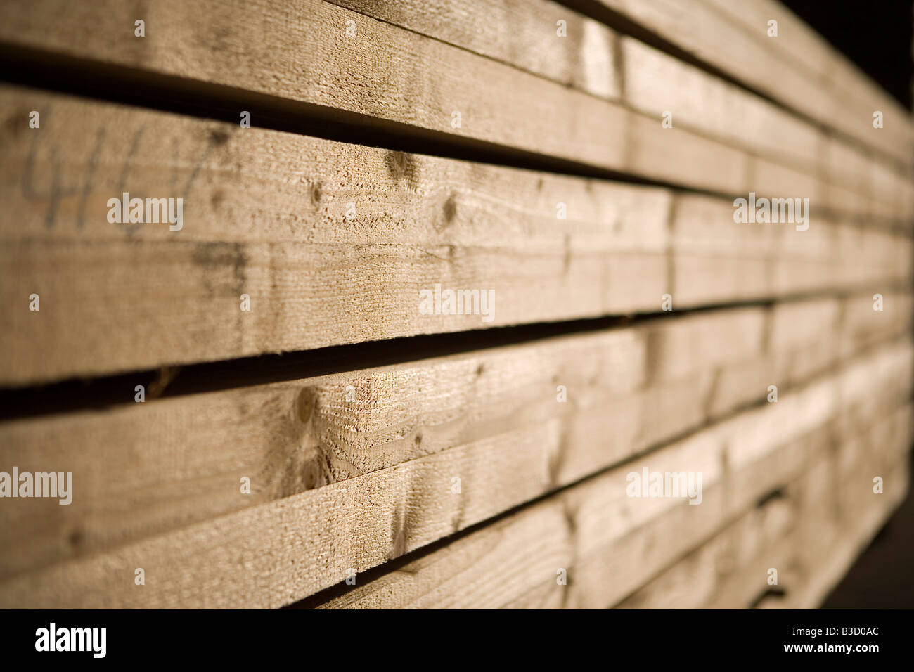 Wooden beams, close-up Stock Photo