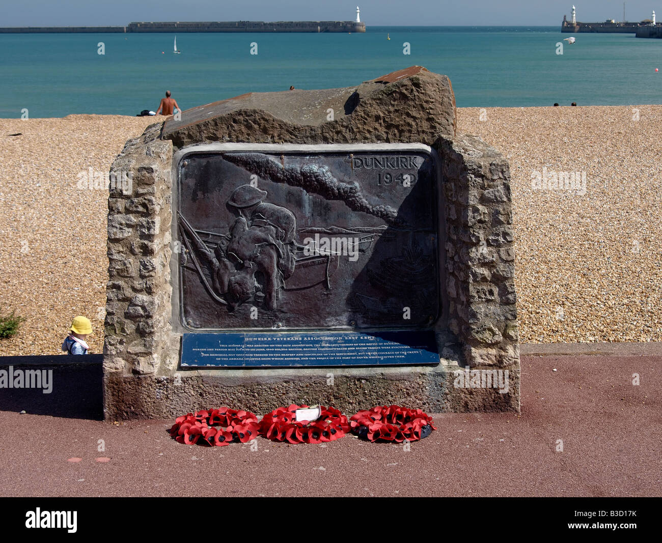 Dunkirk Veterans Association Monument Dover Harbour Kent UK Stock Photo