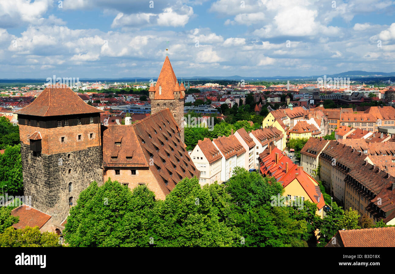 Old town of Nuremberg Bavaria Germany Stock Photo - Alamy
