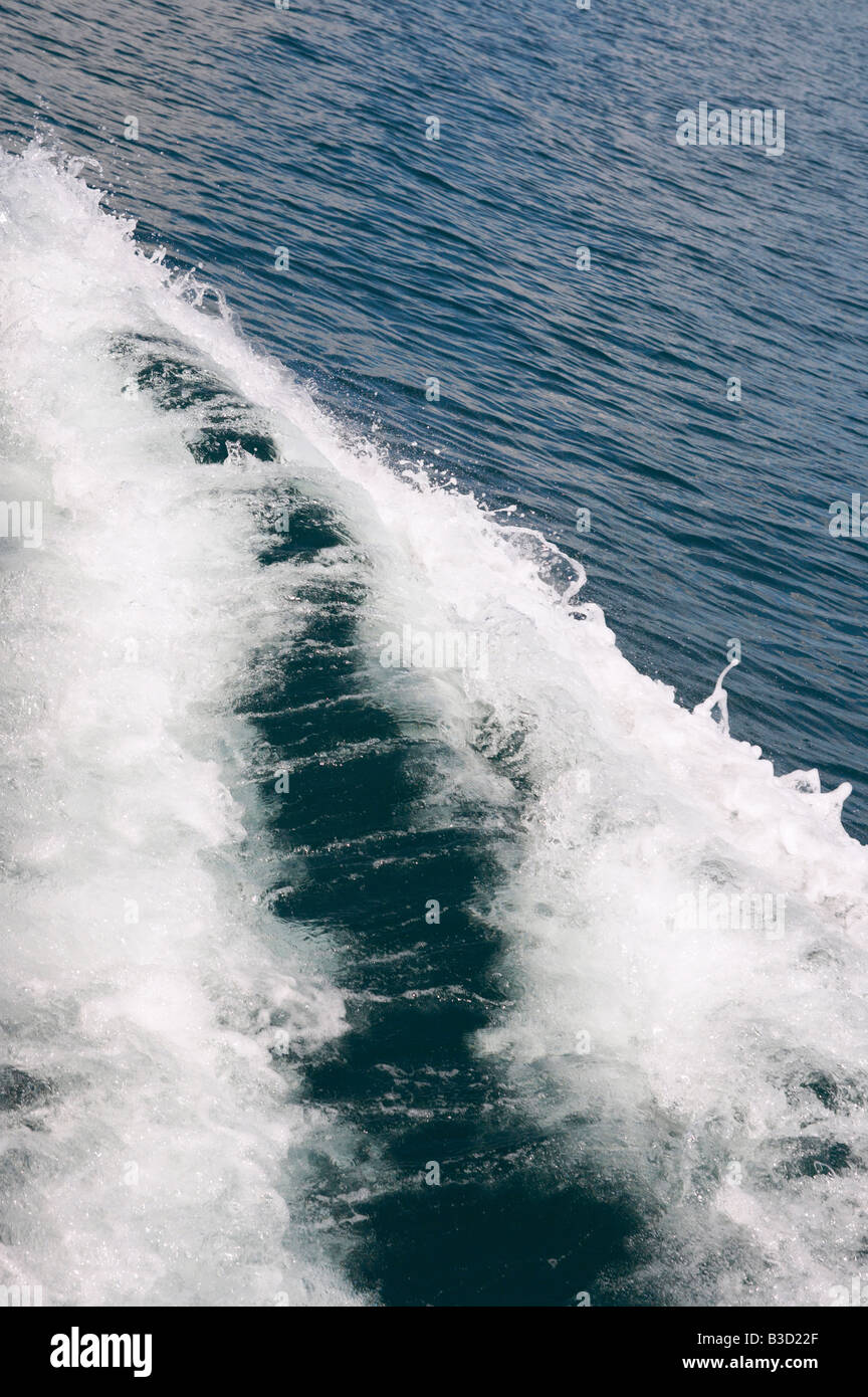 The view from the side of a excursion ship Stock Photo - Alamy