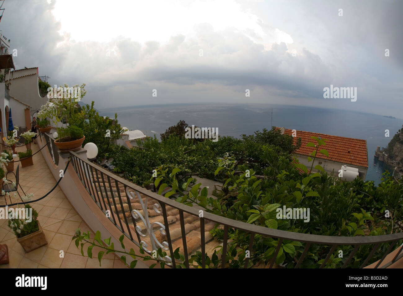 A view along the Amalfi Coast in Italy Stock Photo - Alamy