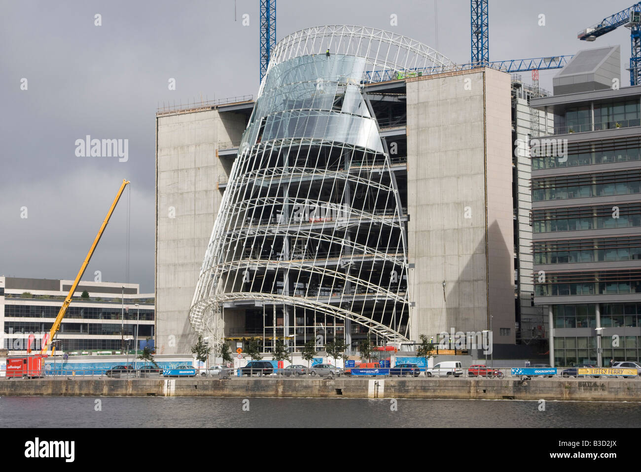The new Convention Centre Dublin Dublin new city quarter construction