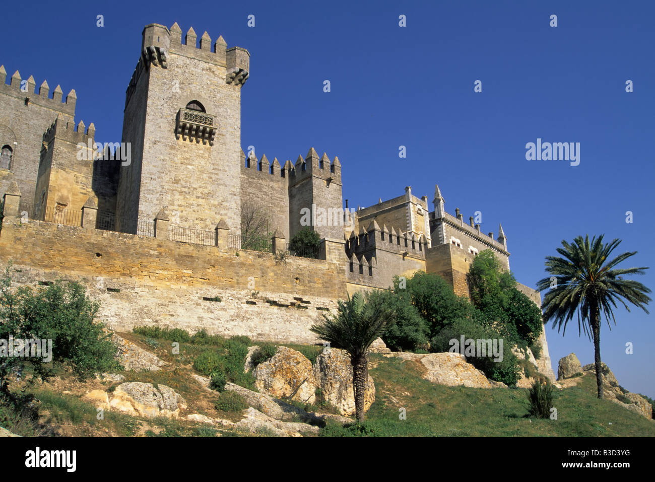 Moorish castle in Almodovar del Rio Andalusia Spain Stock Photo
