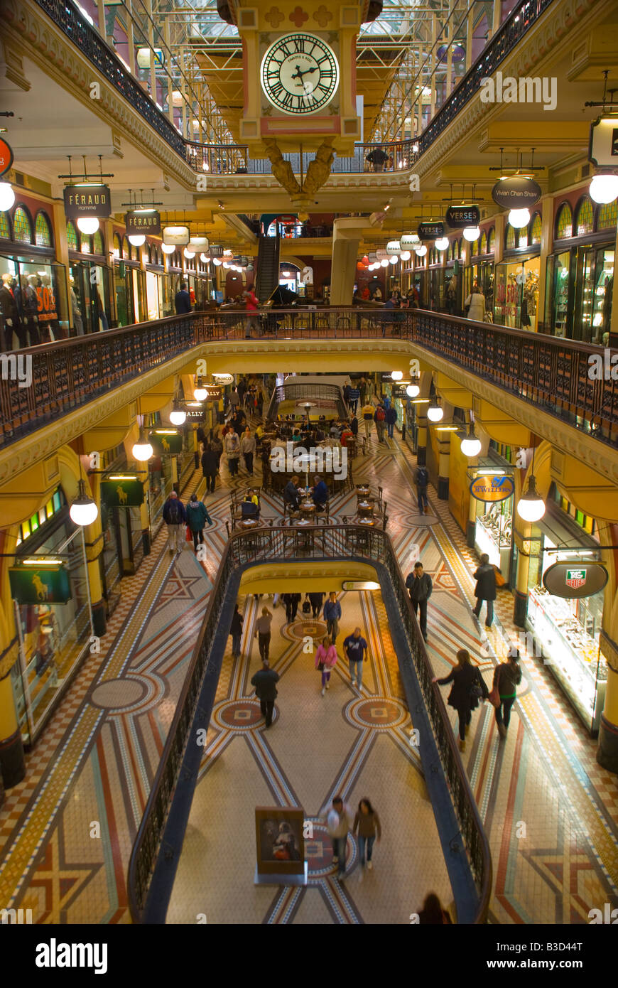 Queen Victoria Building historic retail shopping precinct in Sydney
