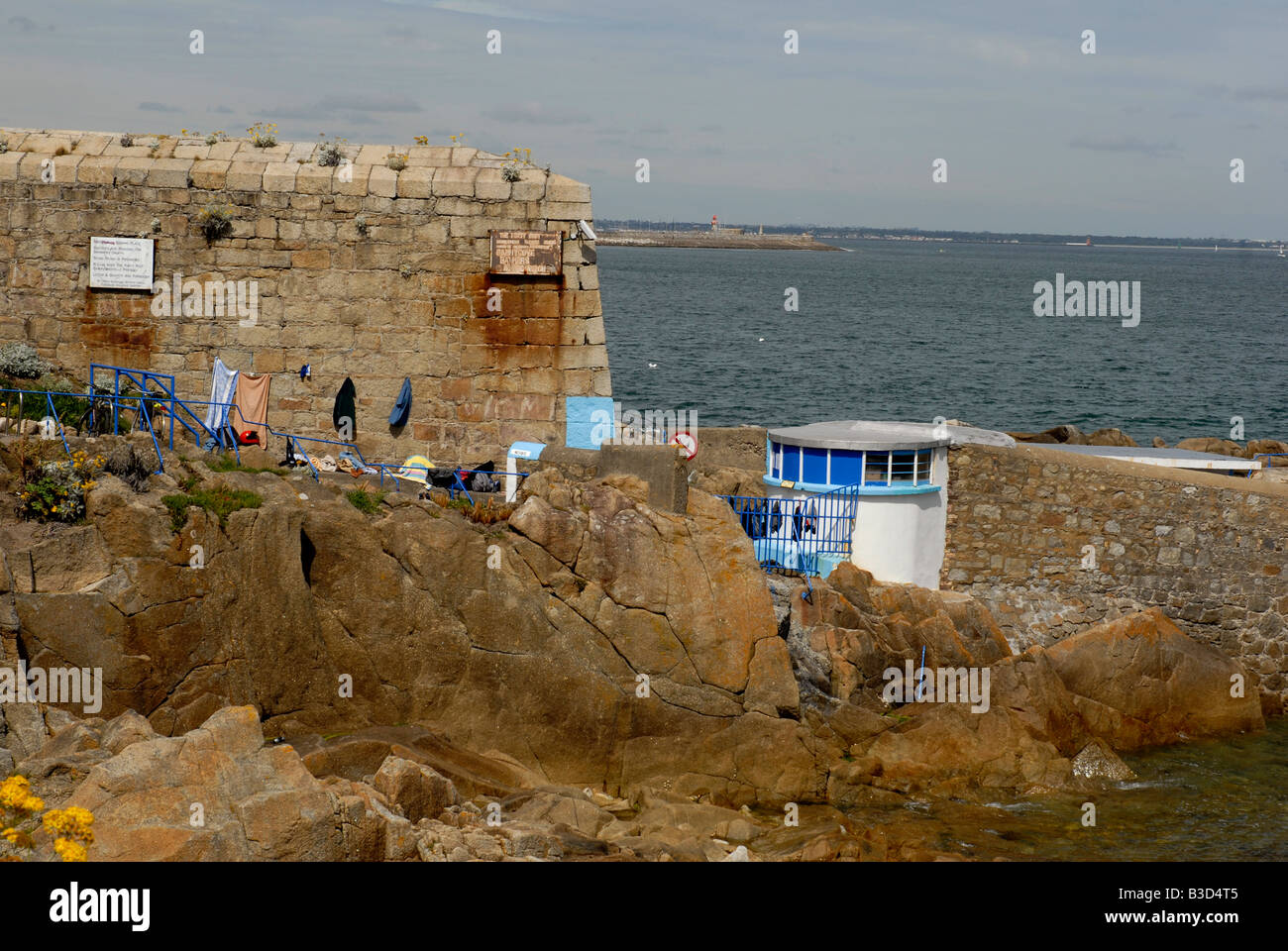 Sandycove beach irish sea co dublin ireland hires stock photography