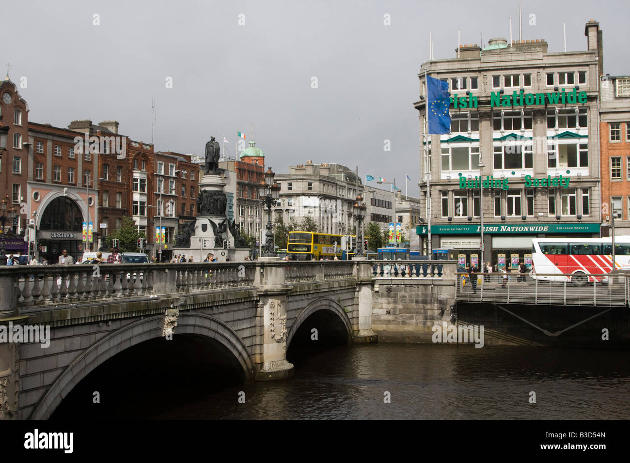 o' connell bridge river liffey Dublin City Centre Ireland Irish ...
