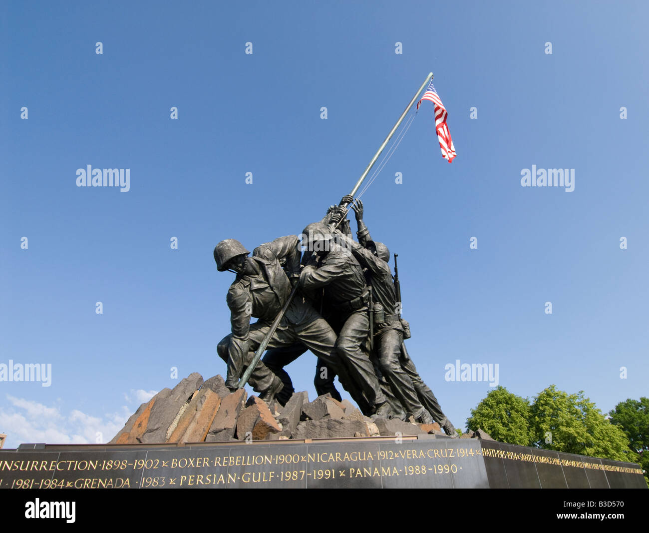 Washington DC USA The Iwo Jima Marine Corps War Memorial in Arlington Virginia. Stock Photo