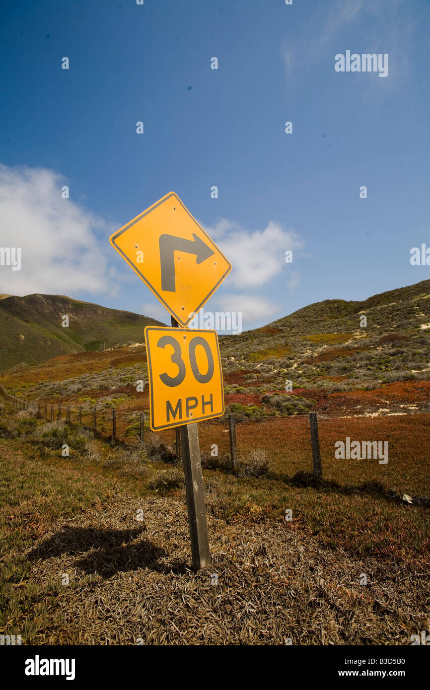 Pacific coast highway california sign hi-res stock photography and ...