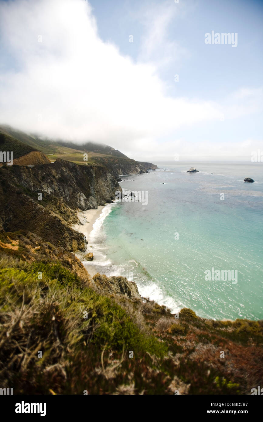 Along the Pacific Coast Highway PCH Big Sur CA USA Stock Photo - Alamy