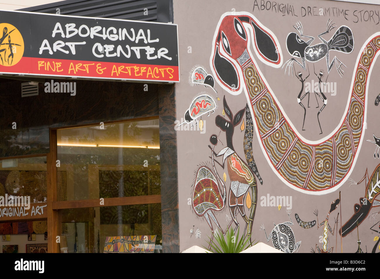 aboriginal art centre shop in cairns,queensland,australia Stock Photo