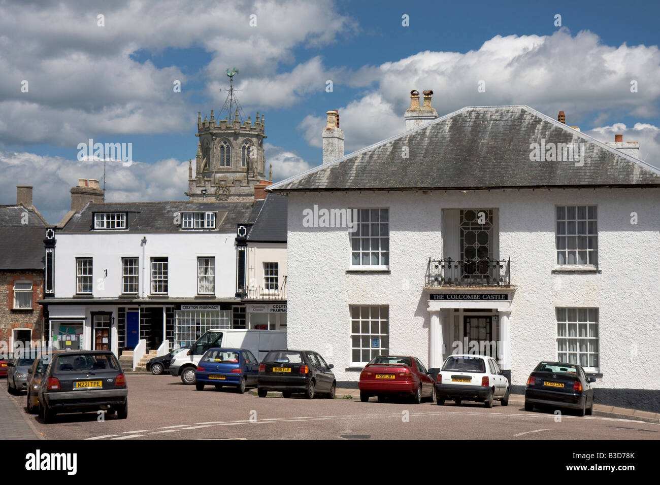 Town centre, Colyton, East Devon Stock Photo Alamy