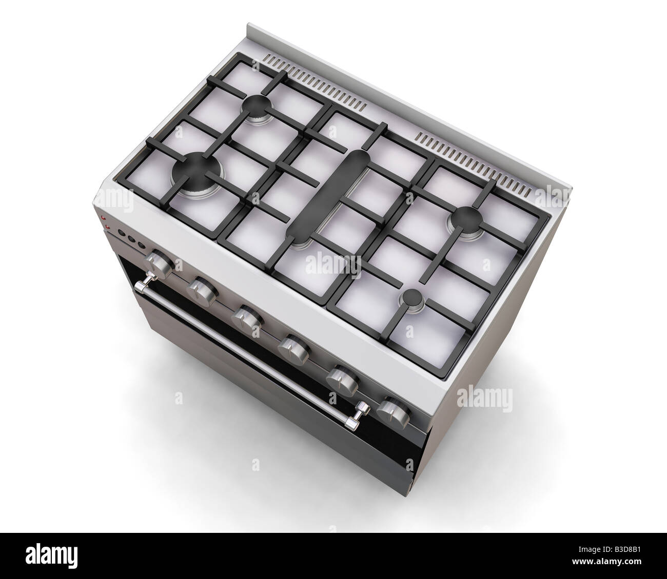 3D render of a top view of a cooker Stock Photo - Alamy