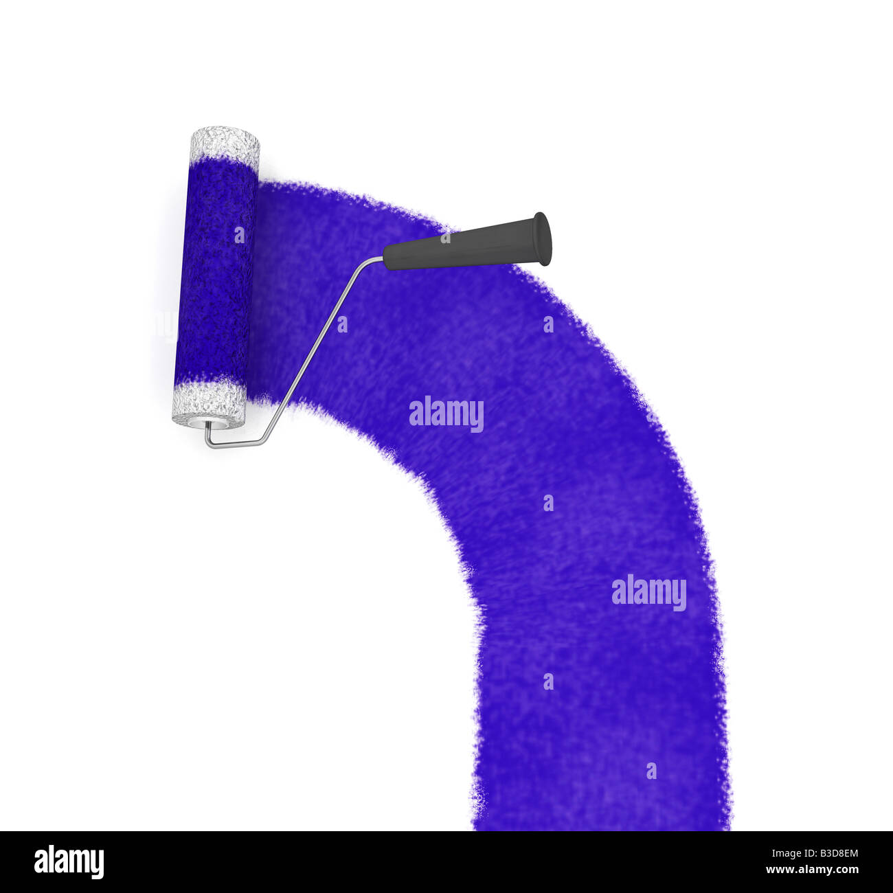 3D render of a paint roller Stock Photo Alamy