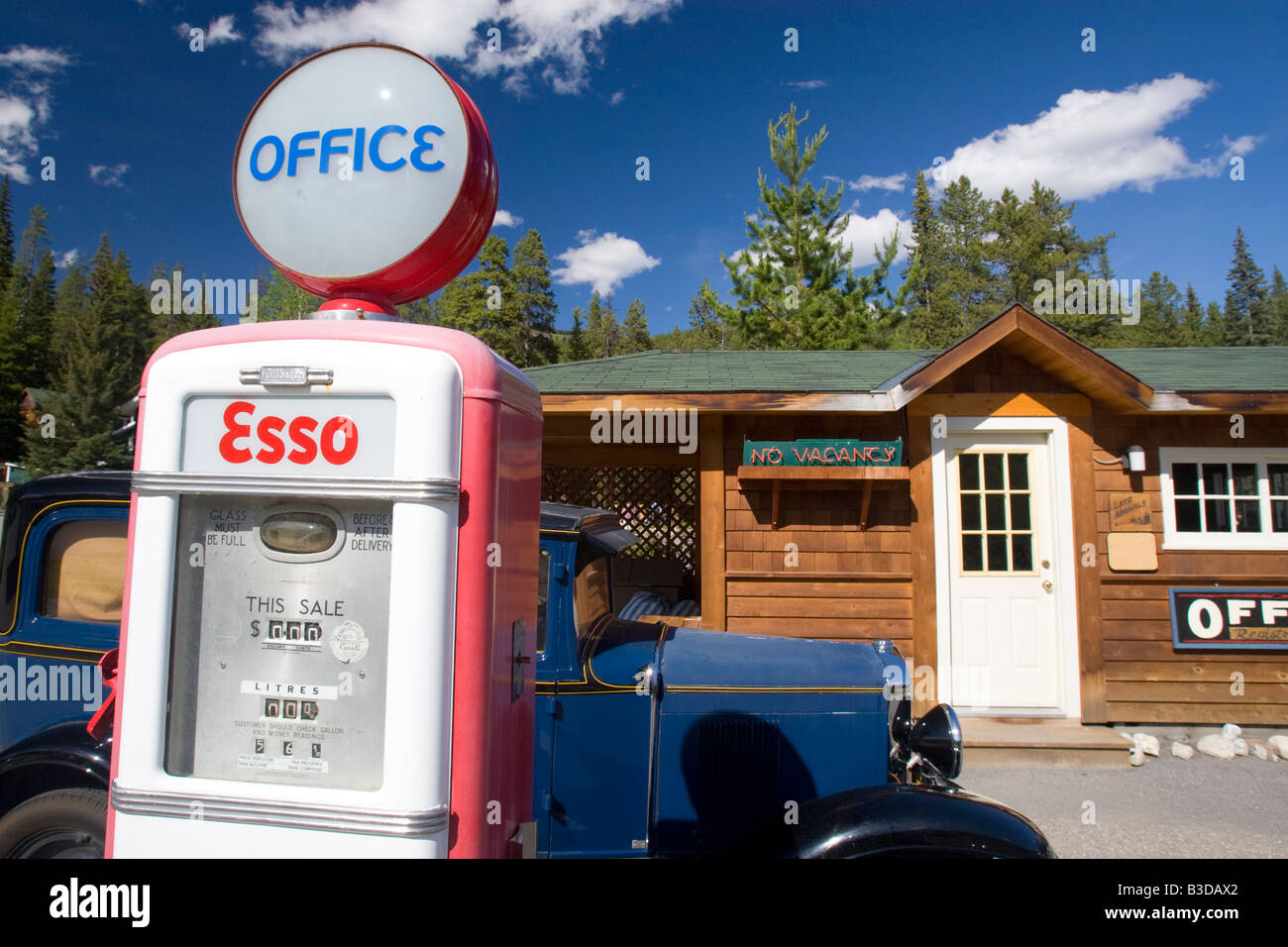 Old gas station in Alberta Canada Stock Photo Alamy