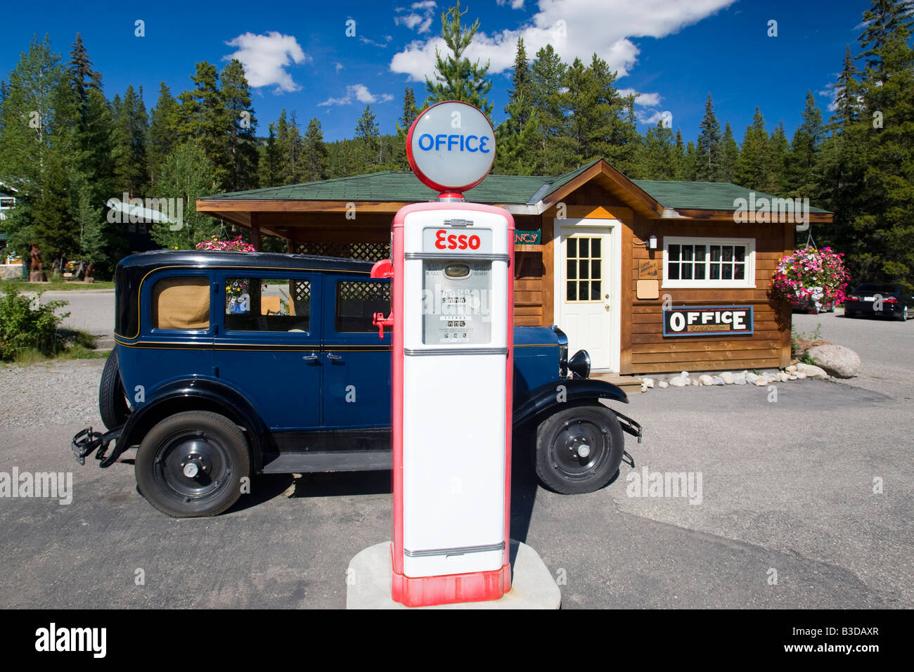 Old gas station in Alberta Canada Stock Photo Alamy