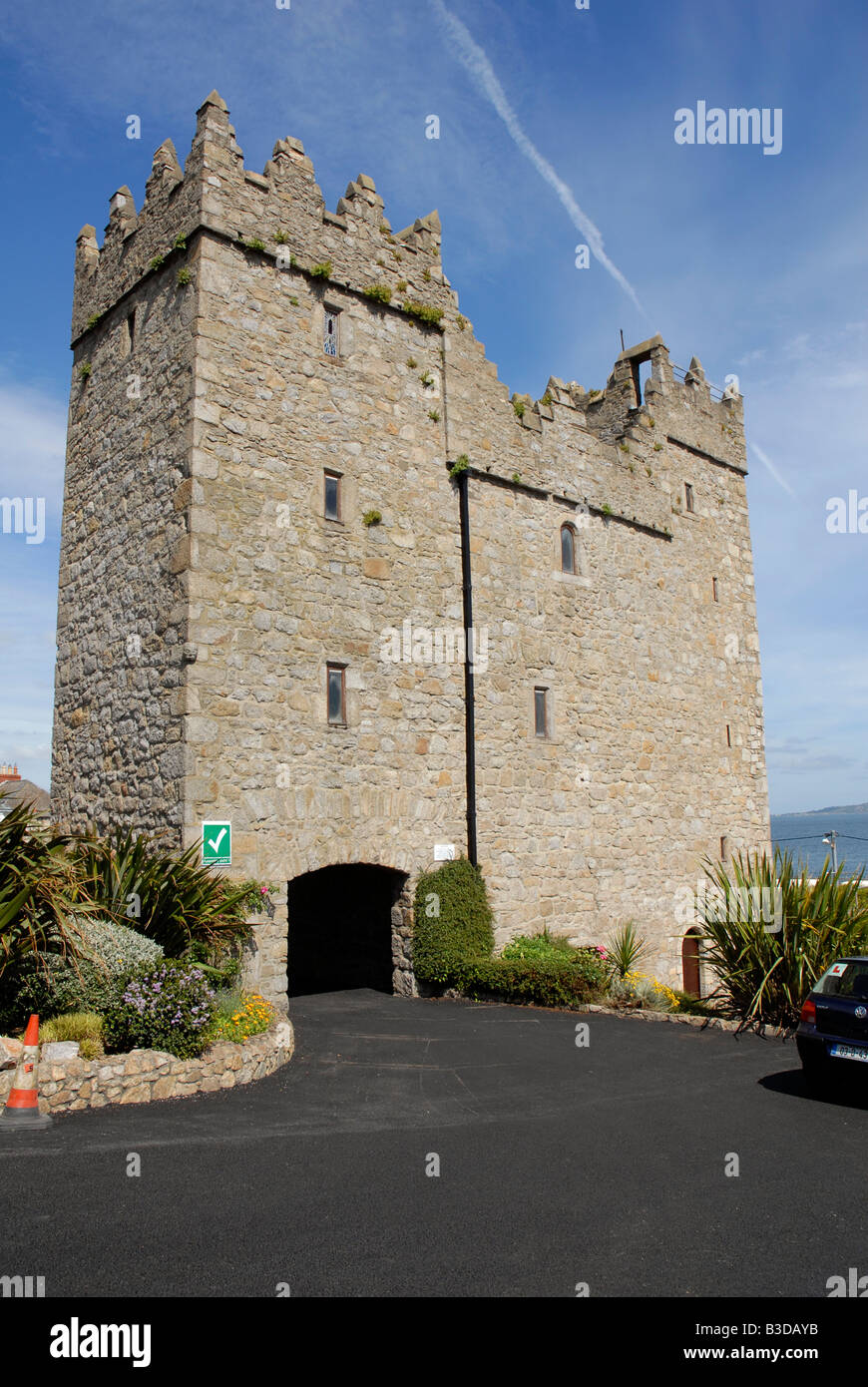 Bulloch castle at Dalkey near Dun Laoghaire Irish sea Co Dublin Ireland Stock Photo