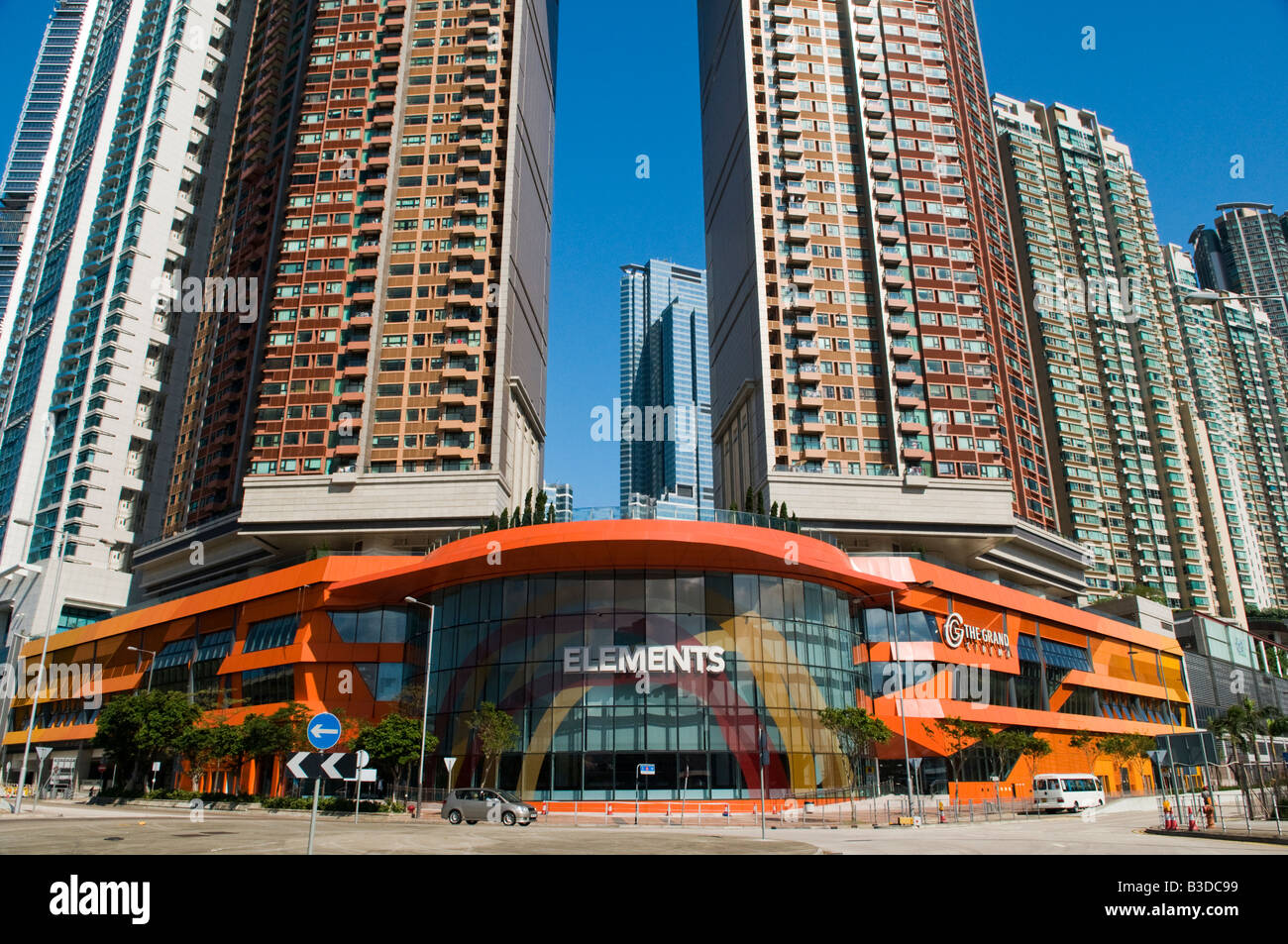 'The Elements Shopping Mall in the Union Square Development in West Kowloon Hong Kong' Stock Photo