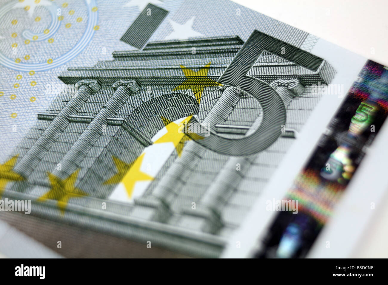 5 euro bank currency Stock Photo