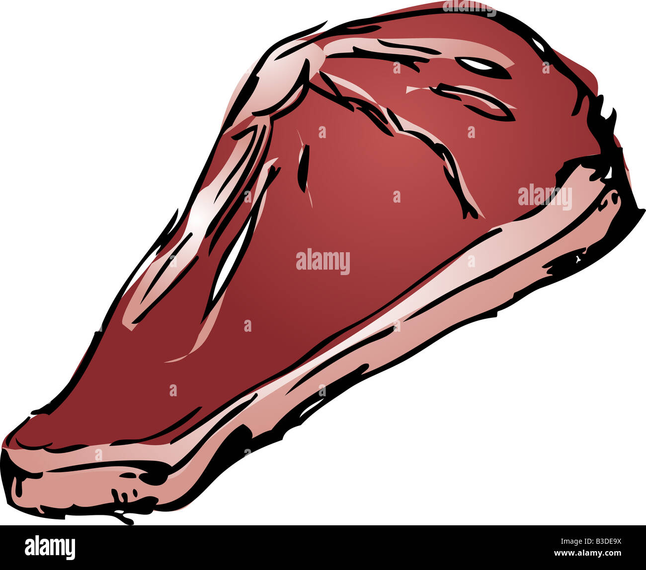 Steak Vintage sketch with beef and pork chops  Stock Illustration  56590693  PIXTA