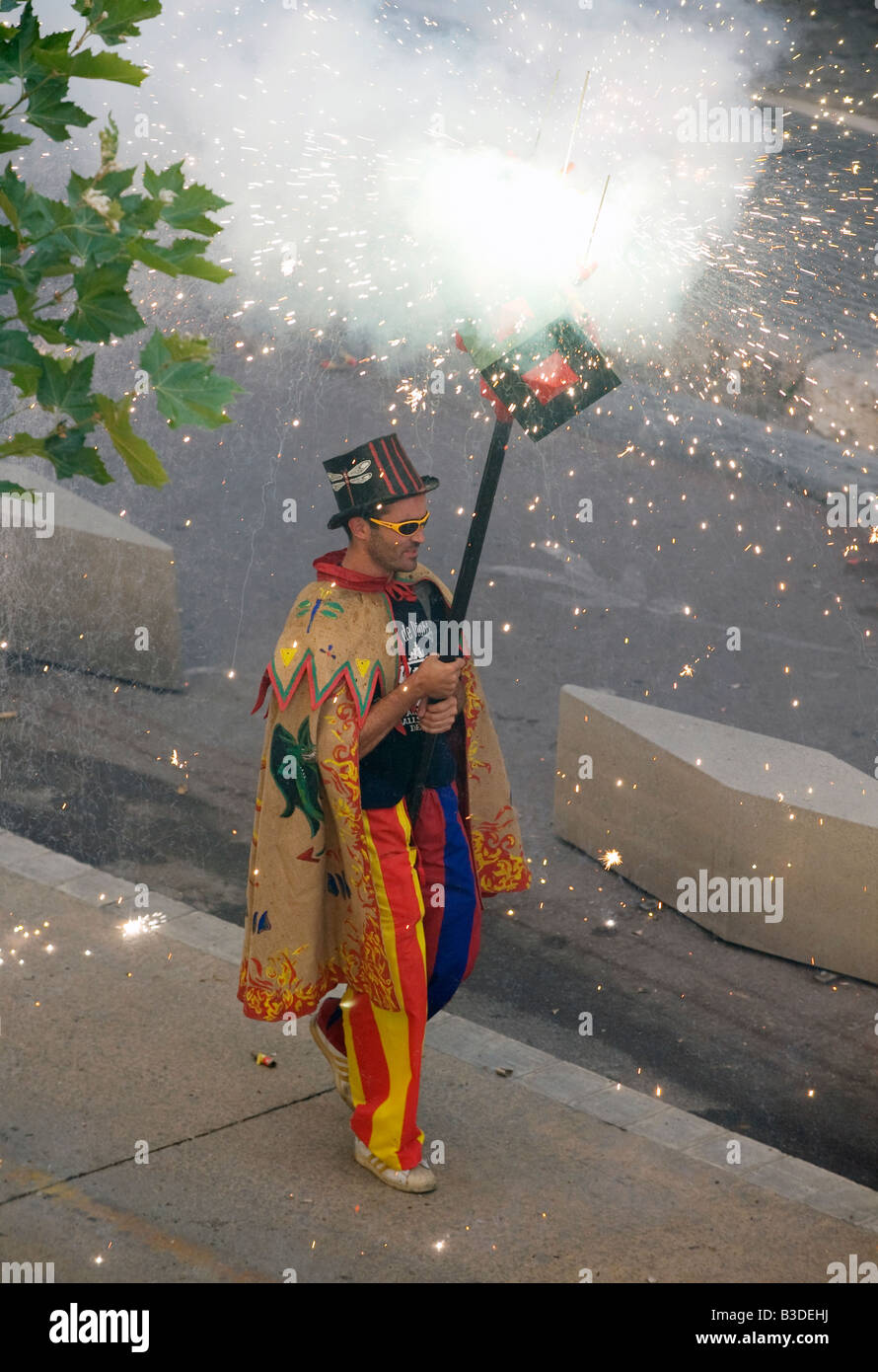 Fiesta Major, Sitges, Spain Stock Photo