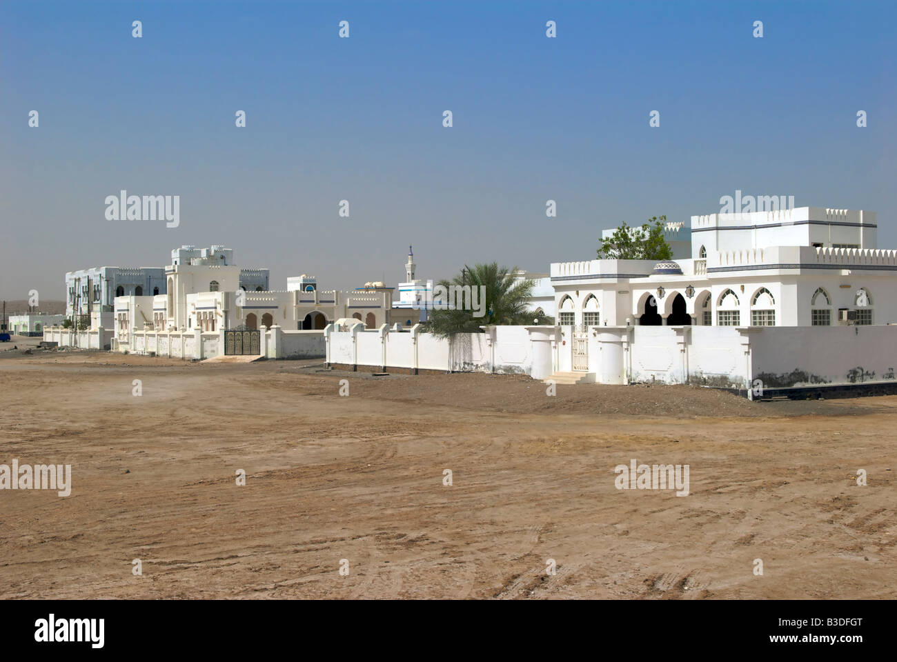 Residential houses Sur Sharqiya Region Sultanate of Oman Stock Photo